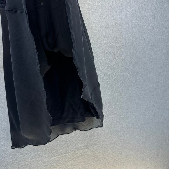 St. John Evening Dress Size 4 Black Sparkle Dark Whimsigoth Fairy Embellished - Picture 5 of 10